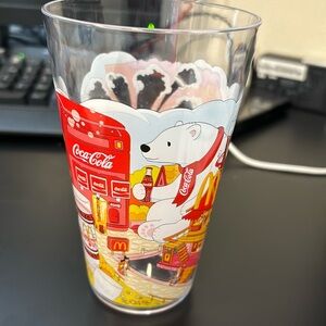 2024 McDonald’s Coca-cola polar bear glass cup